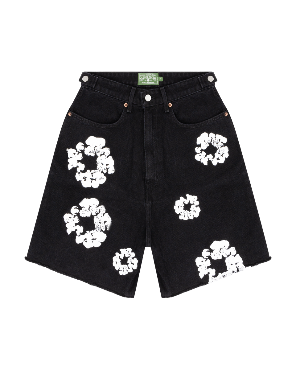 The Cotton Wreath Jean Short Black