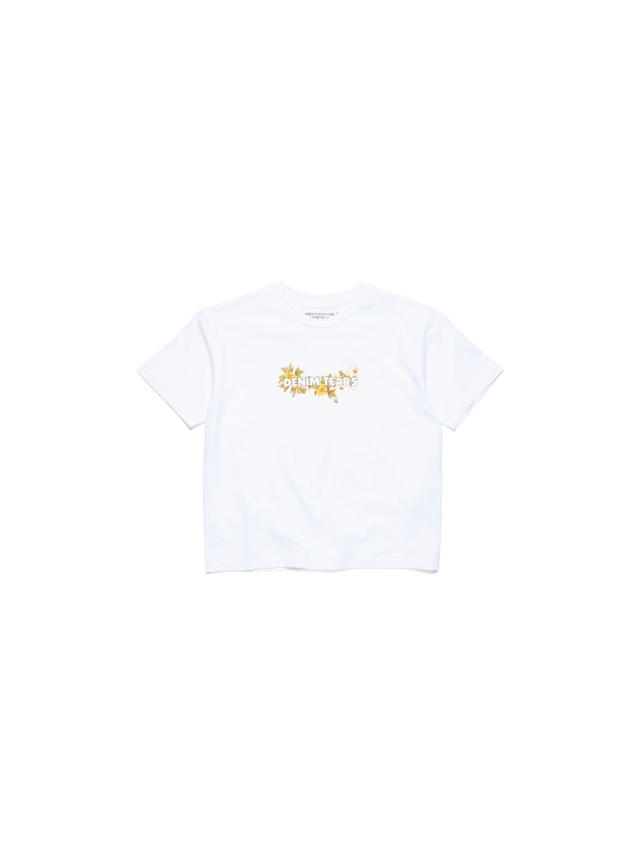 Kids Cotton Floral Logo Tee