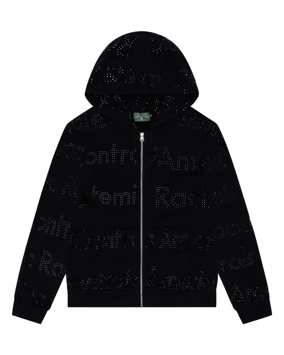 Systemic Racism Controls America Zip Hoodie Black