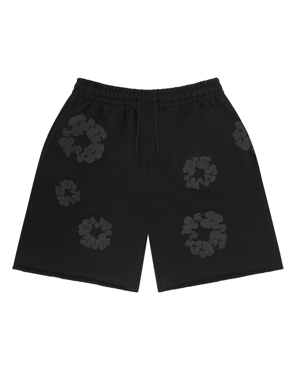 Mono Cotton Wreath Sweatshorts Black
