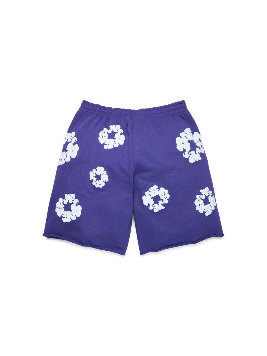 Cotton Wreath Sweatshorts Purple