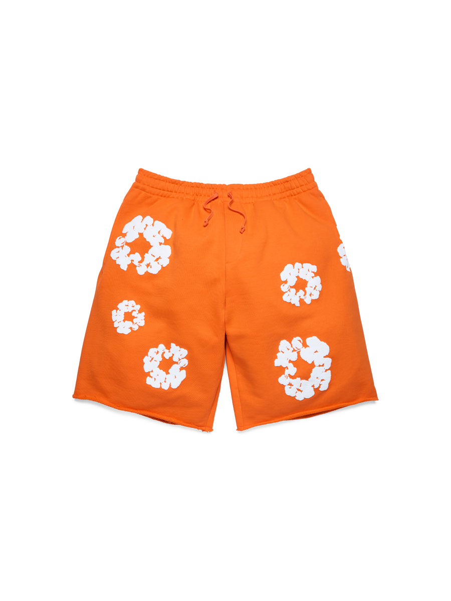 Cotton Wreath Sweatshorts Orange