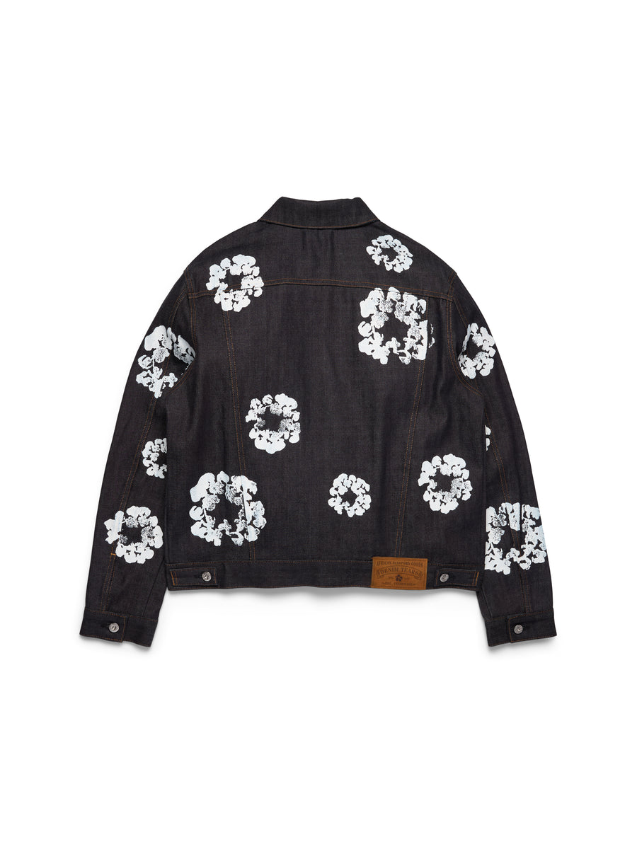 Cotton Wreath Denim Jacket Selvedge