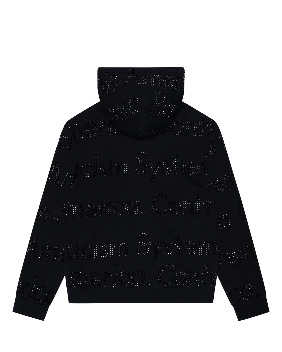 Systemic Racism Controls America Zip Hoodie Black