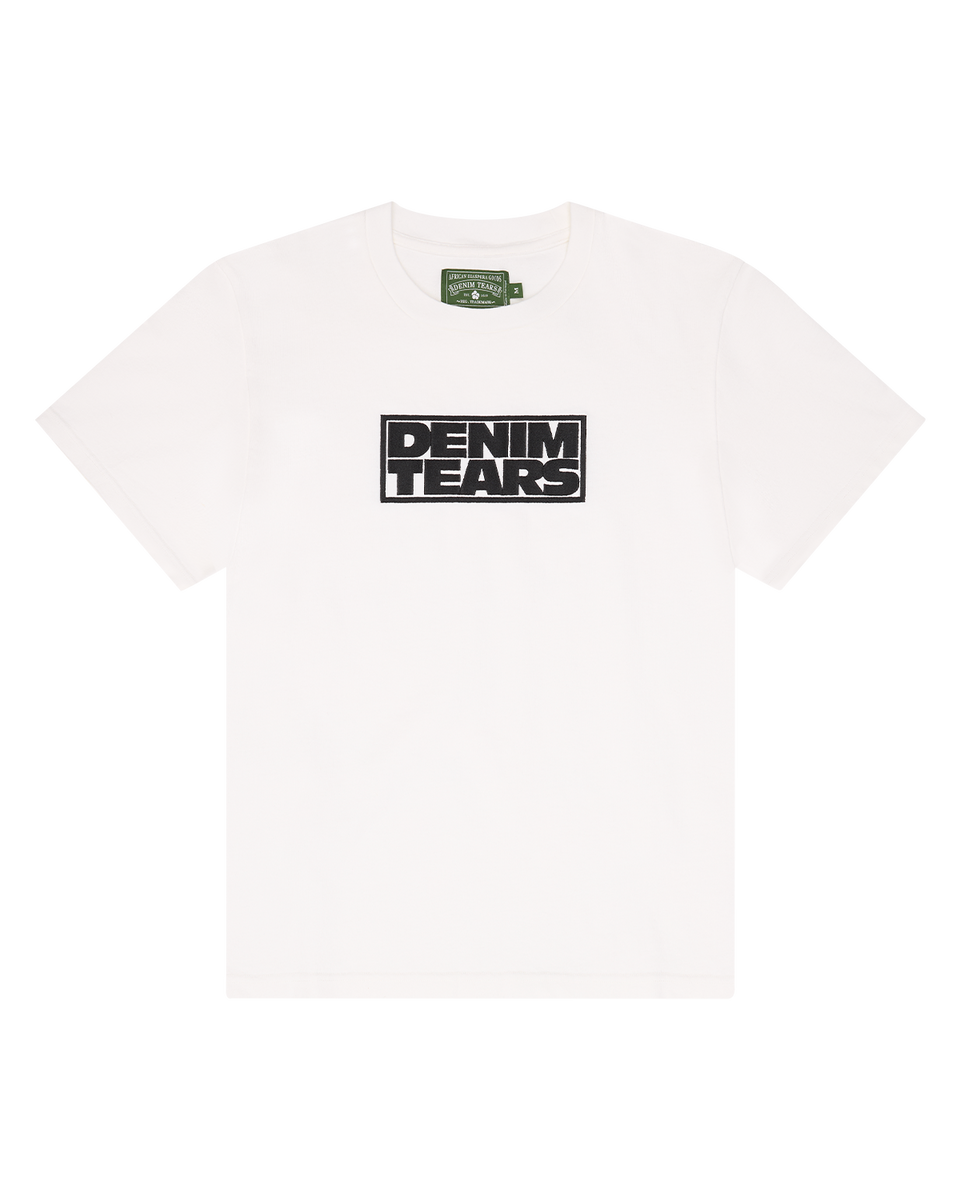 Larmes de Denim Tee White