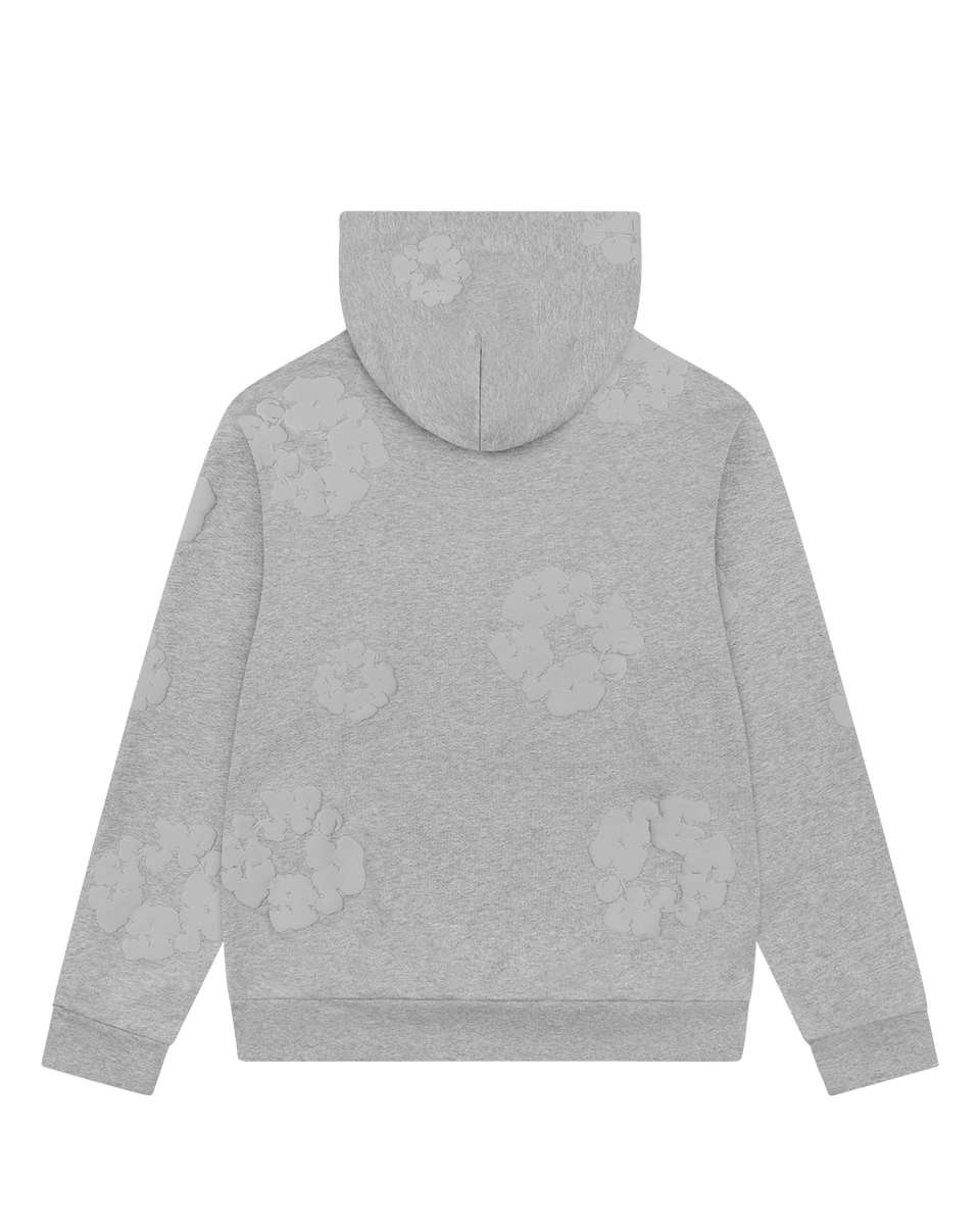 Mono Cotton Wreath Hoodie Grey