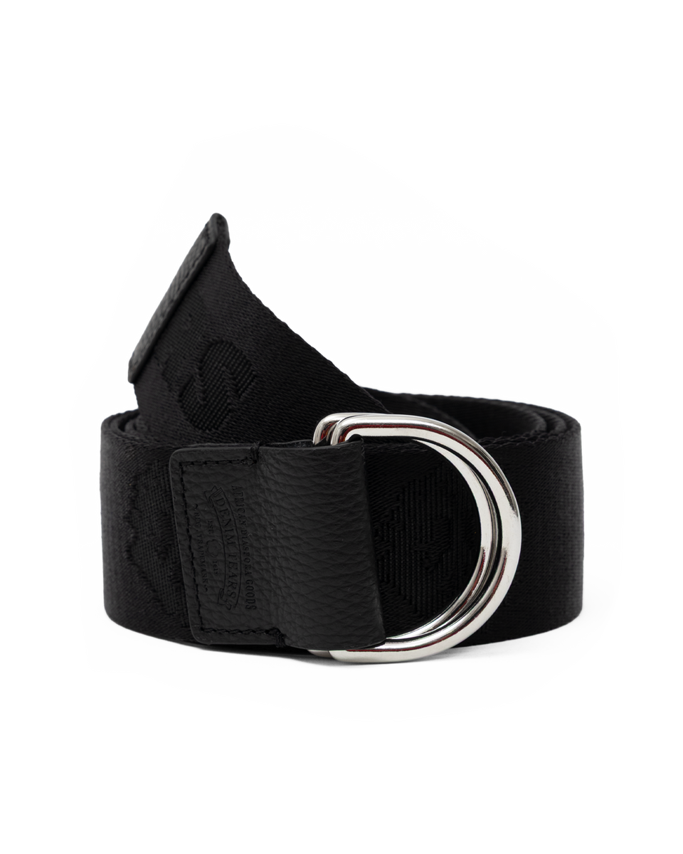 Peace Wreath Webbing D-Ring Belt