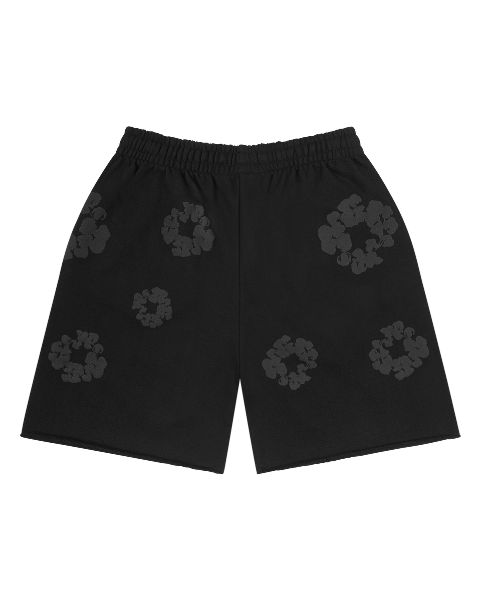 Mono Cotton Wreath Sweatshorts Black