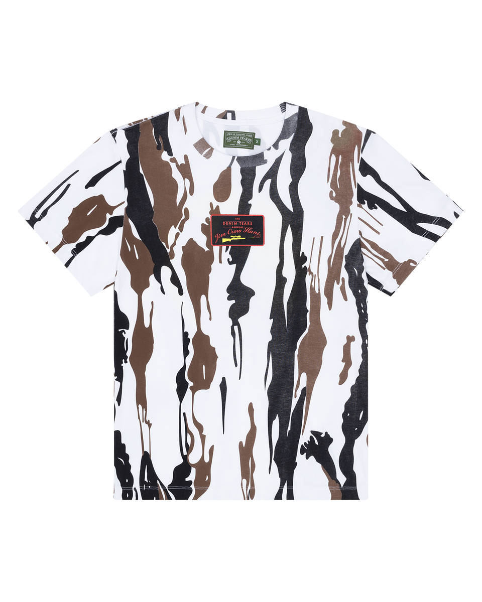 Jim Crow Hunt Tee White Camo