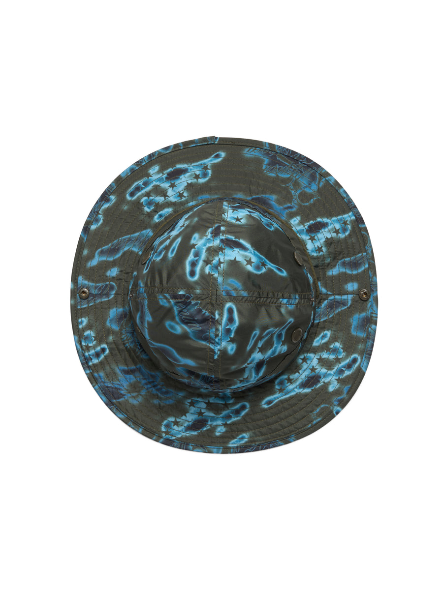 Cloud Camo Bucket Hat Green