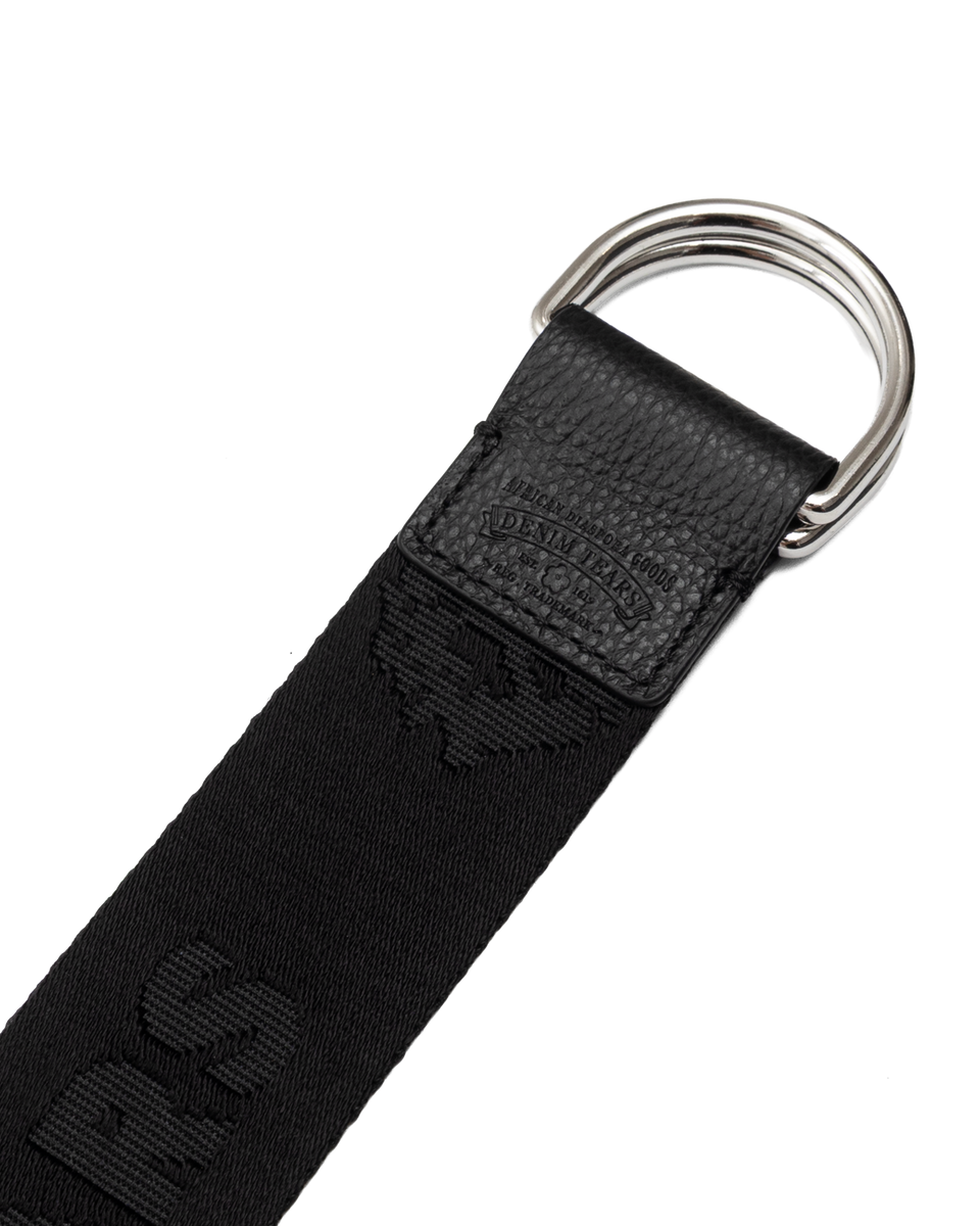 Peace Wreath Webbing D-Ring Belt