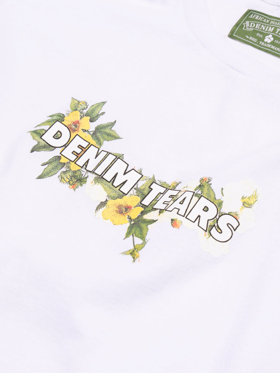 Kids Cotton Floral Logo Tee