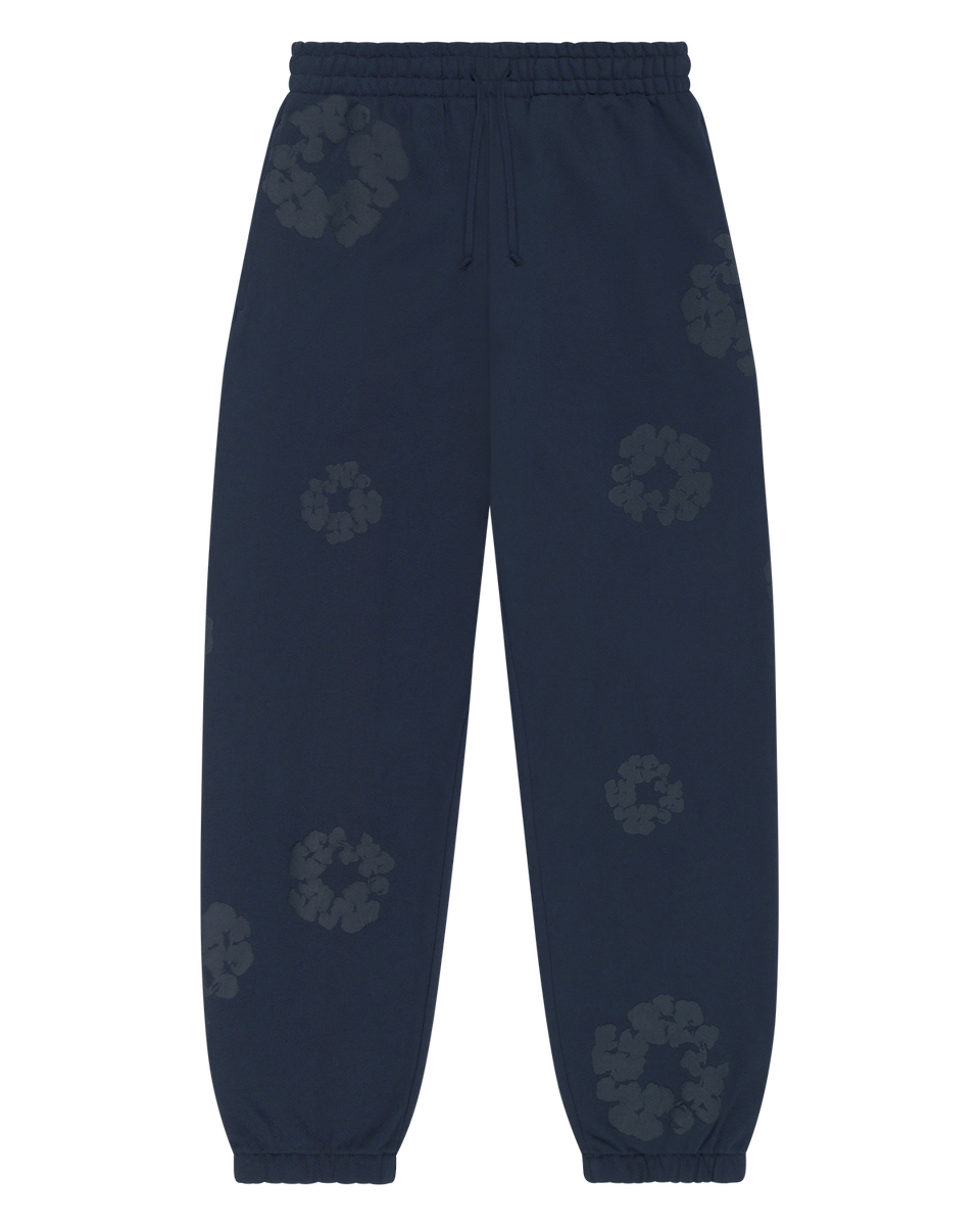 Mono Cotton Wreath Sweatpants Navy