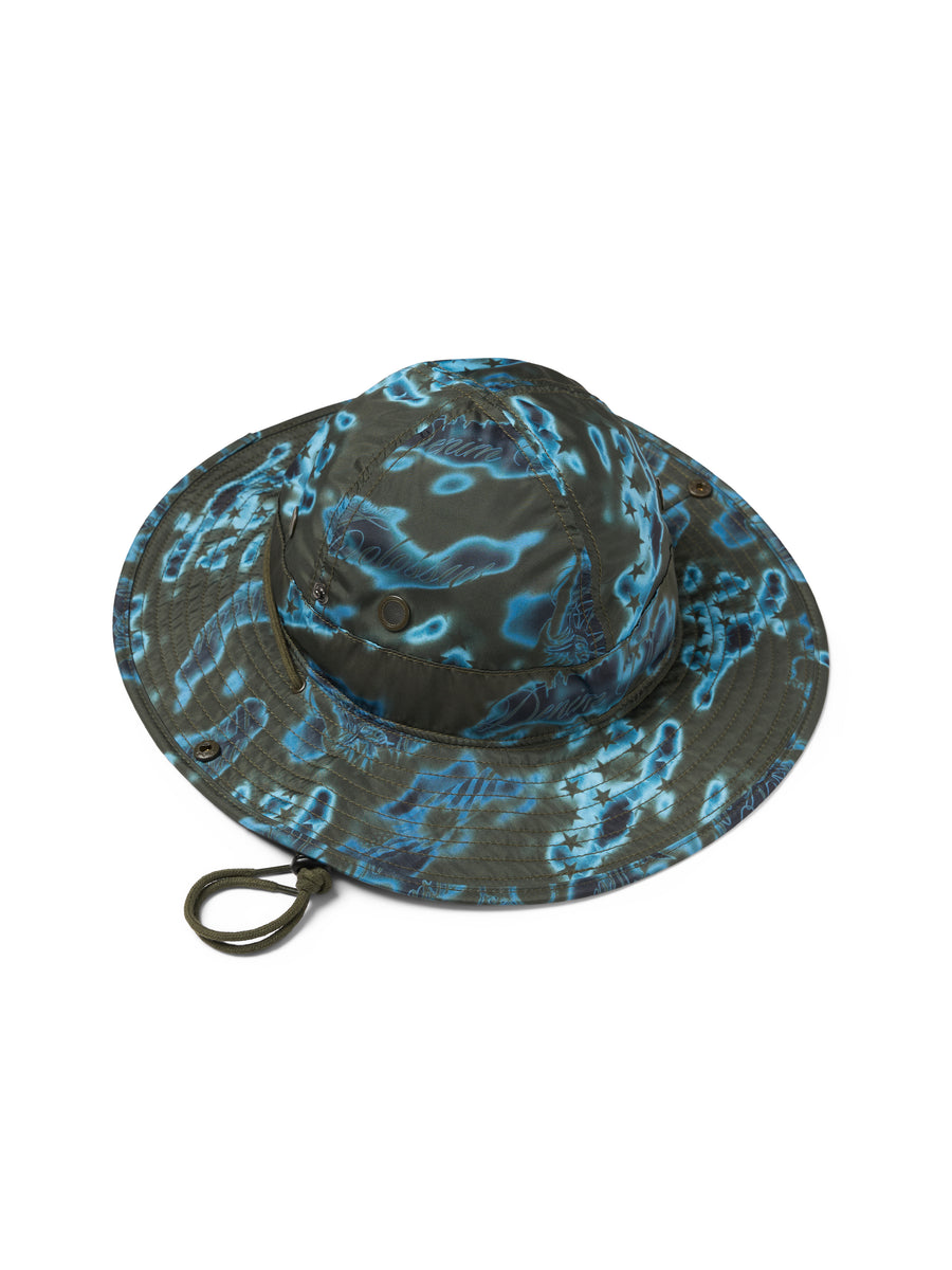 Cloud Camo Bucket Hat Green