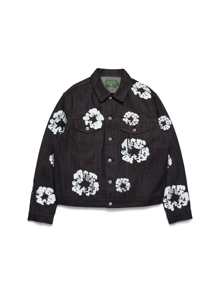 Cotton Wreath Denim Jacket Selvedge