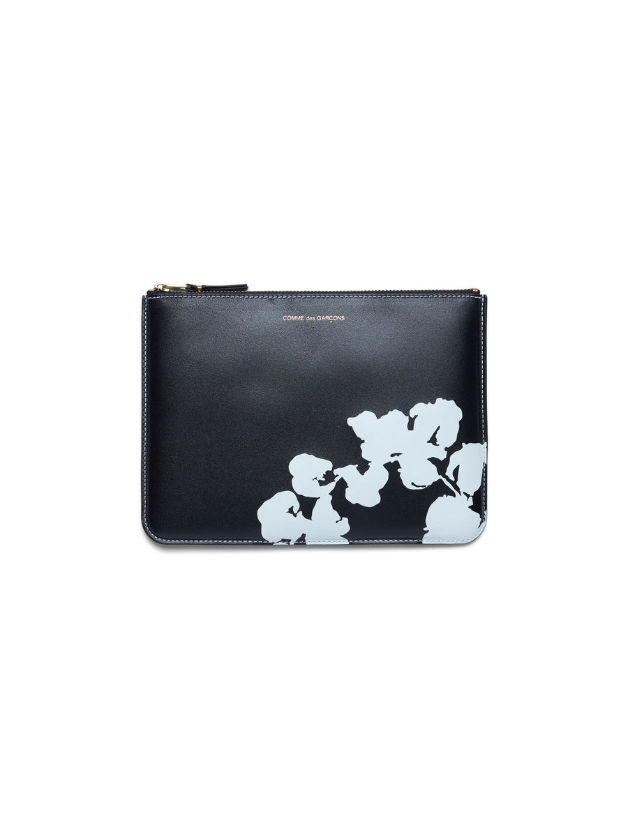 Cotton Wreath Zip Pouch