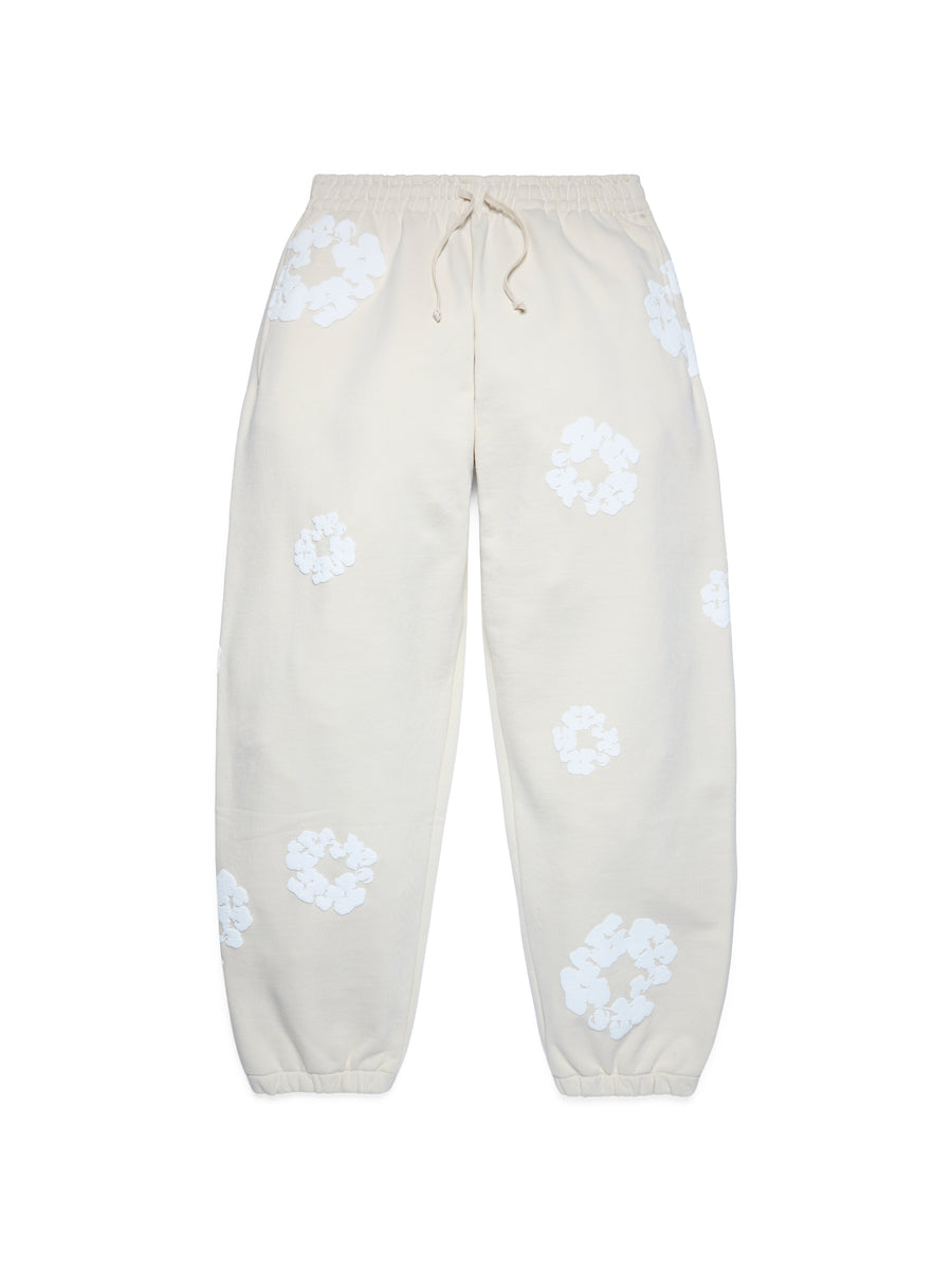 Cotton Wreath Sweatpants Oatmeal