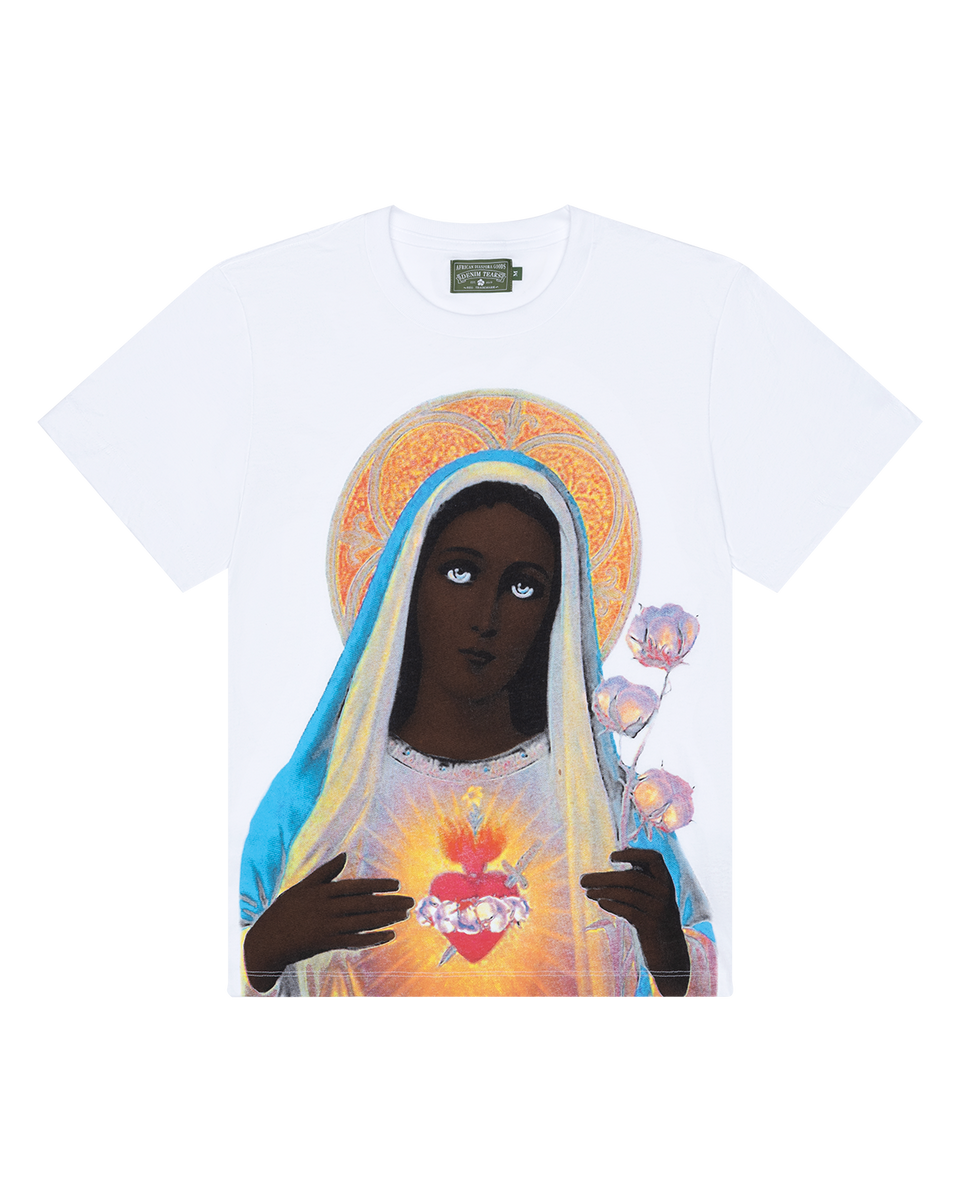 Black Madonna Tee White
